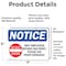 Signmission Only Employees Beyond This Point! Sign, Vinyl Decal, 7in W x 5in L, 2PK OS-2PACK-NS-D-57-L-16995 - alternate 4